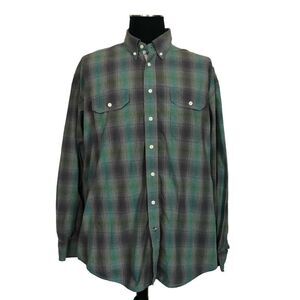 Panhandle Vintage Plaid Cotton Shirt - Men’s XL